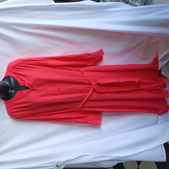Autograph Red Shirt Dress NWT, Sz 16(US) - Picture 1 of 11